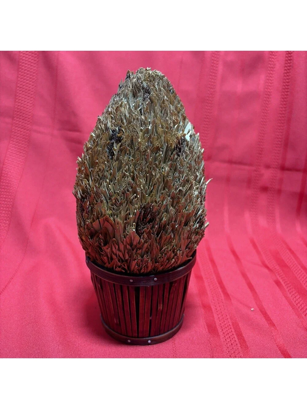 Decorative Wheat Topiary 10 1/2 Inch H Autumn Fall Natural